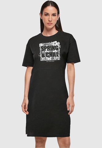 Merchcode Dress 'Spring And Chill' in Black: front