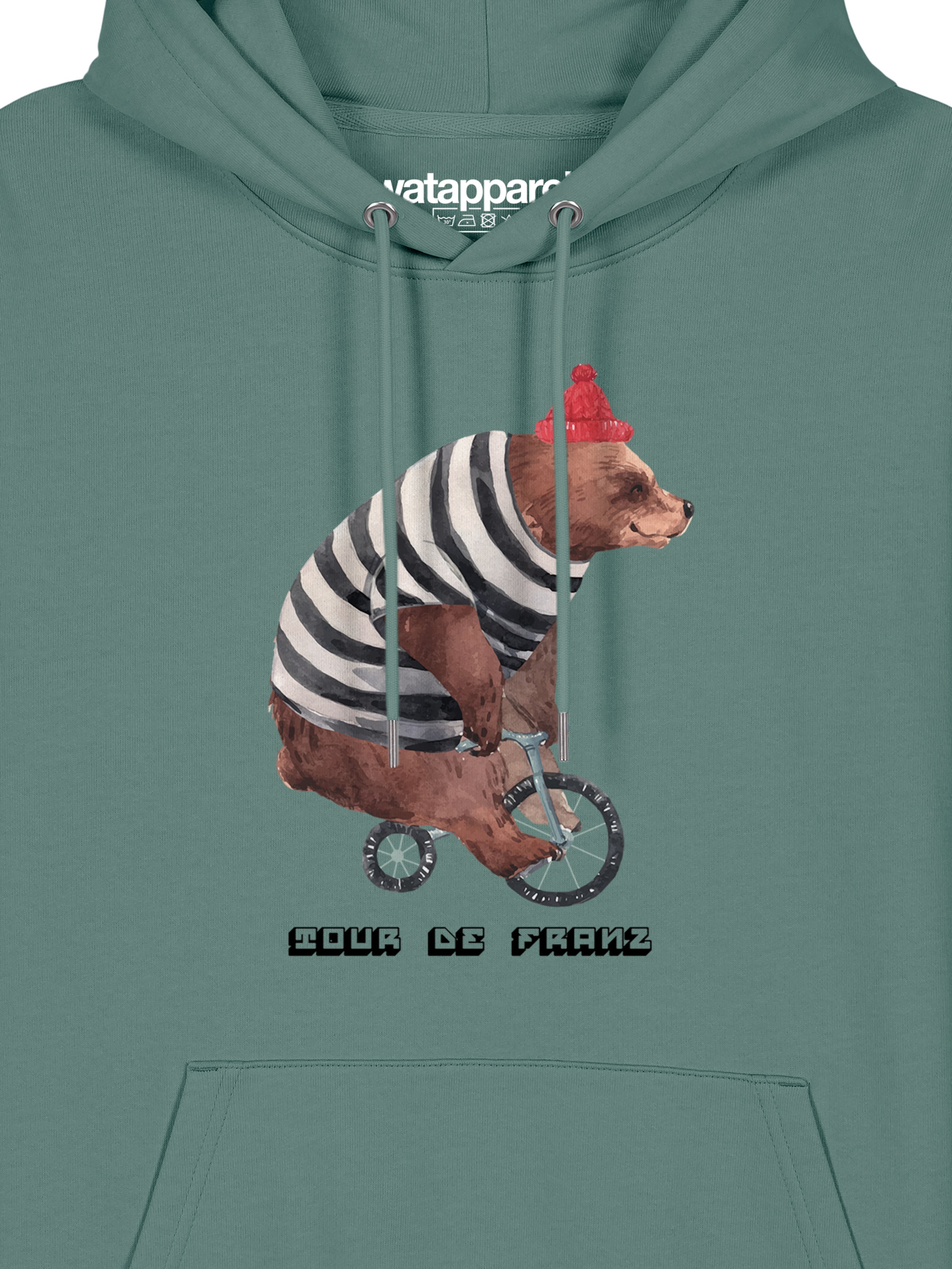 Sweat-shirt ' Tour de Franz ' Watapparel en vert