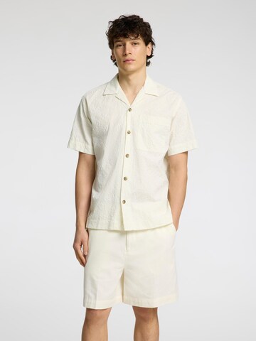 SELECTED Comfort fit Overhemd in Wit: voorkant