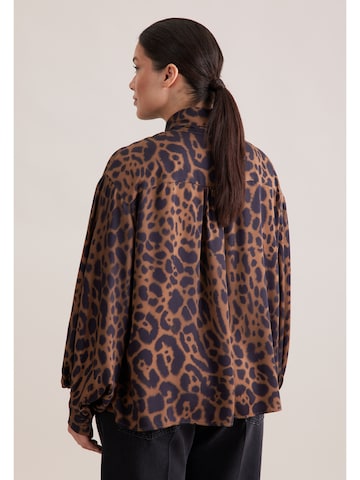 SEIDENSTICKER Blouse 'Ausgestellte' in Bruin