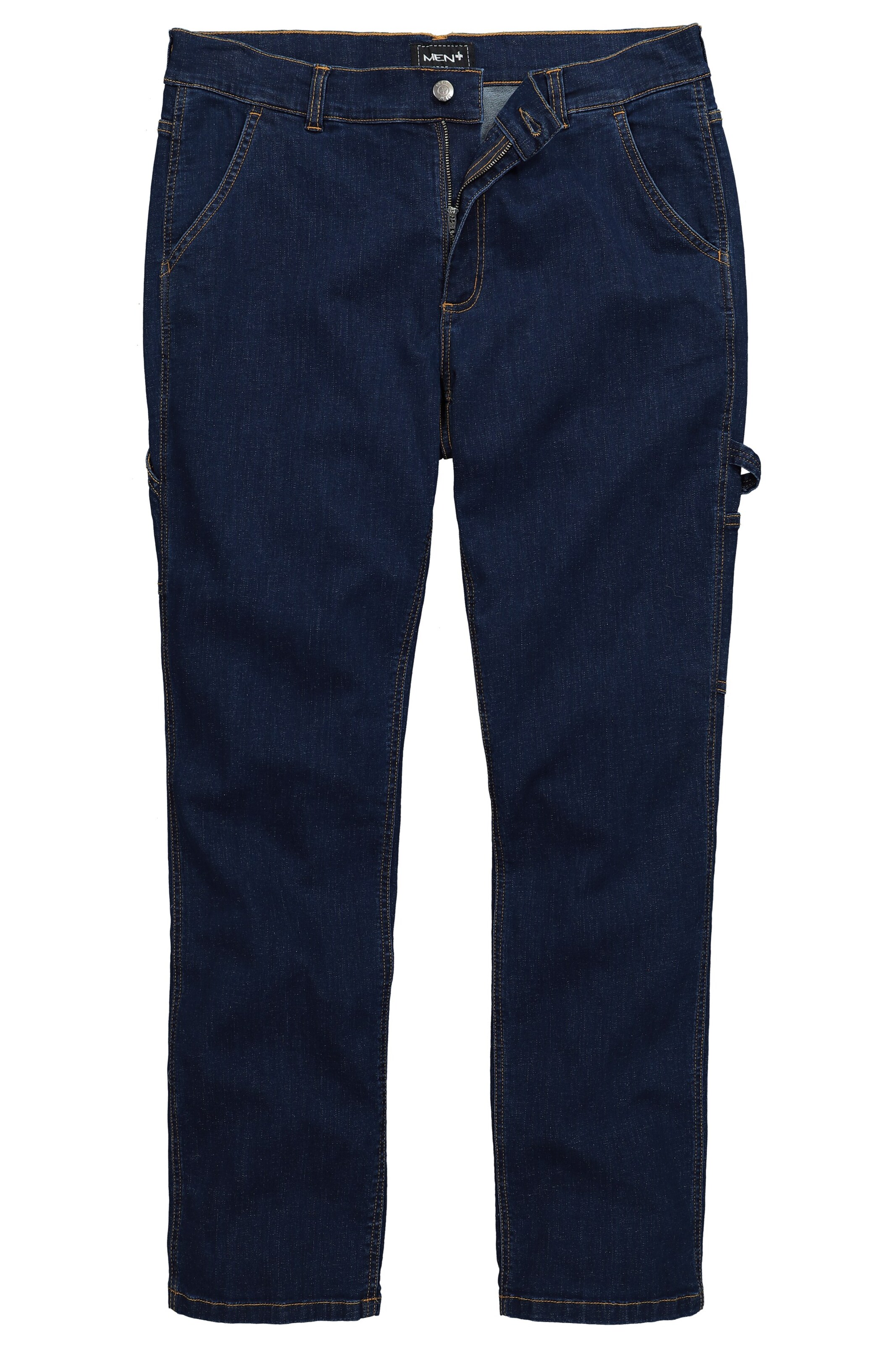 Men Plus Regular Jeans in Blauw: voorkant