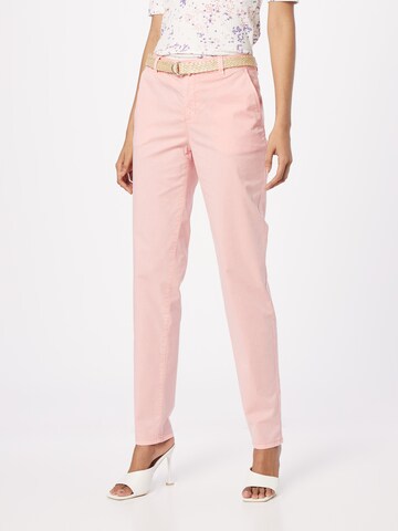 ESPRIT Slimfit Chinobyxa i rosa: framsida