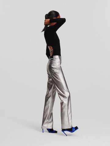 KARL LAGERFELD JEANS - Regular Calças em prata