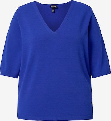 Ulla Popken Trui in Blauw: voorkant