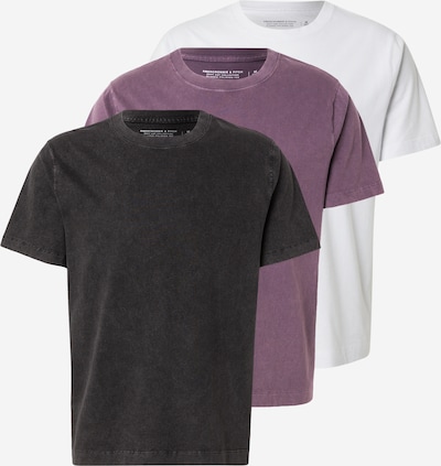 Abercrombie & Fitch Paita 'CLASSIC' värissä malva / musta / valkoinen, Tuotenäkymä