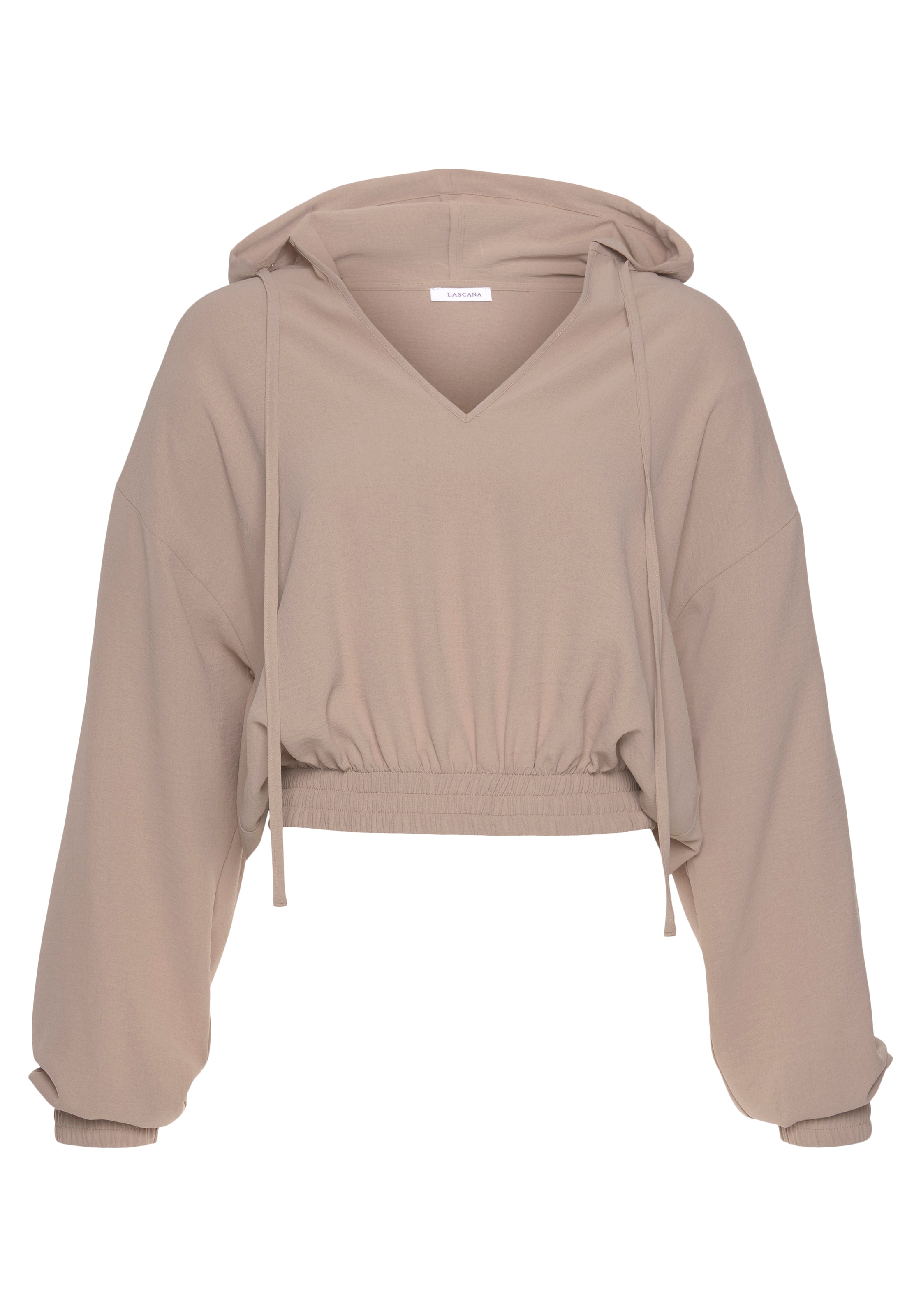 LASCANA Mikina – béžová: přední strana