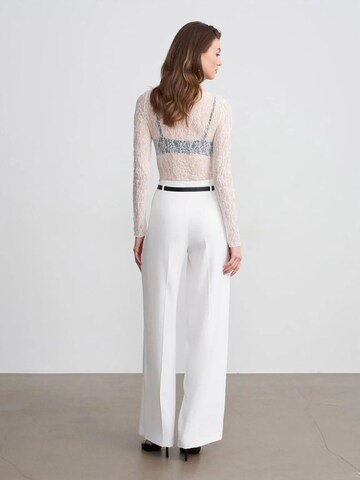 Dilvin Wide leg Pants in White