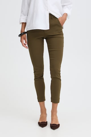 b.young Slim fit Trousers ' Dixi ' in Brown: front