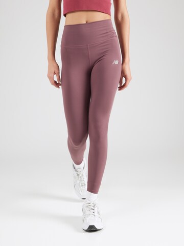 new balance Skinny Sportsbukser i lilla: forside