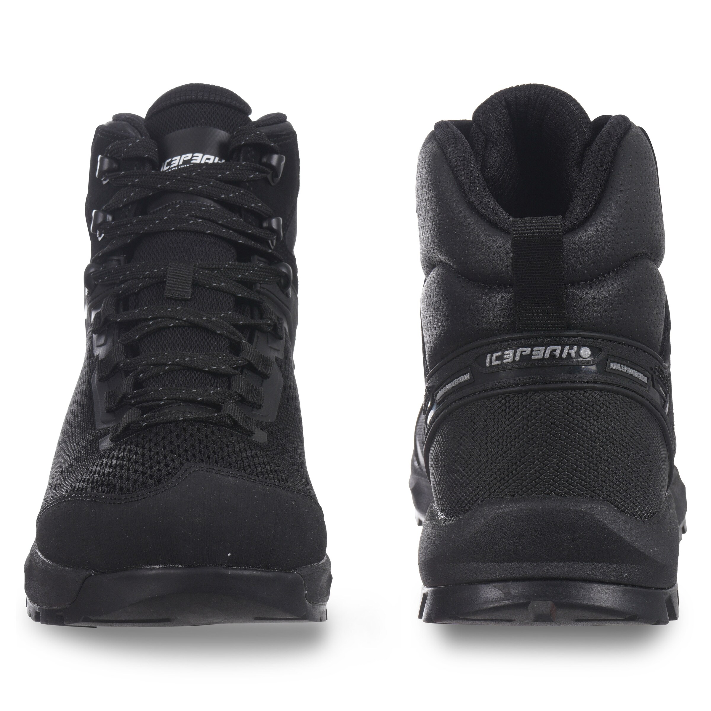 ICEPEAK Schnürboots in Schwarz
