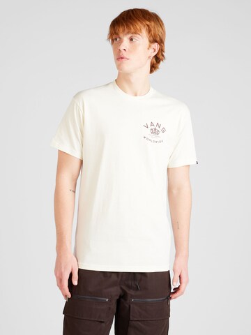 VANS Тениска 'SOCIETY' в бяло: отпред