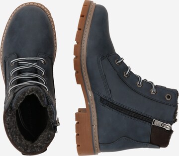 TOM TAILOR - Botines con cordones en azul