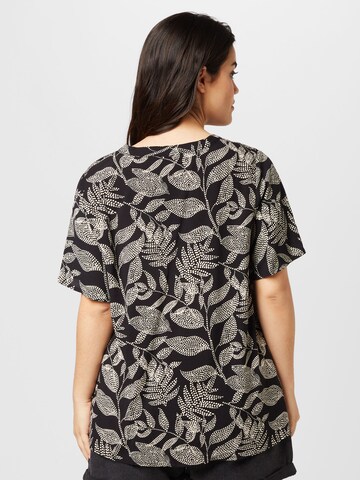 Fransa Curve - Blusa en negro