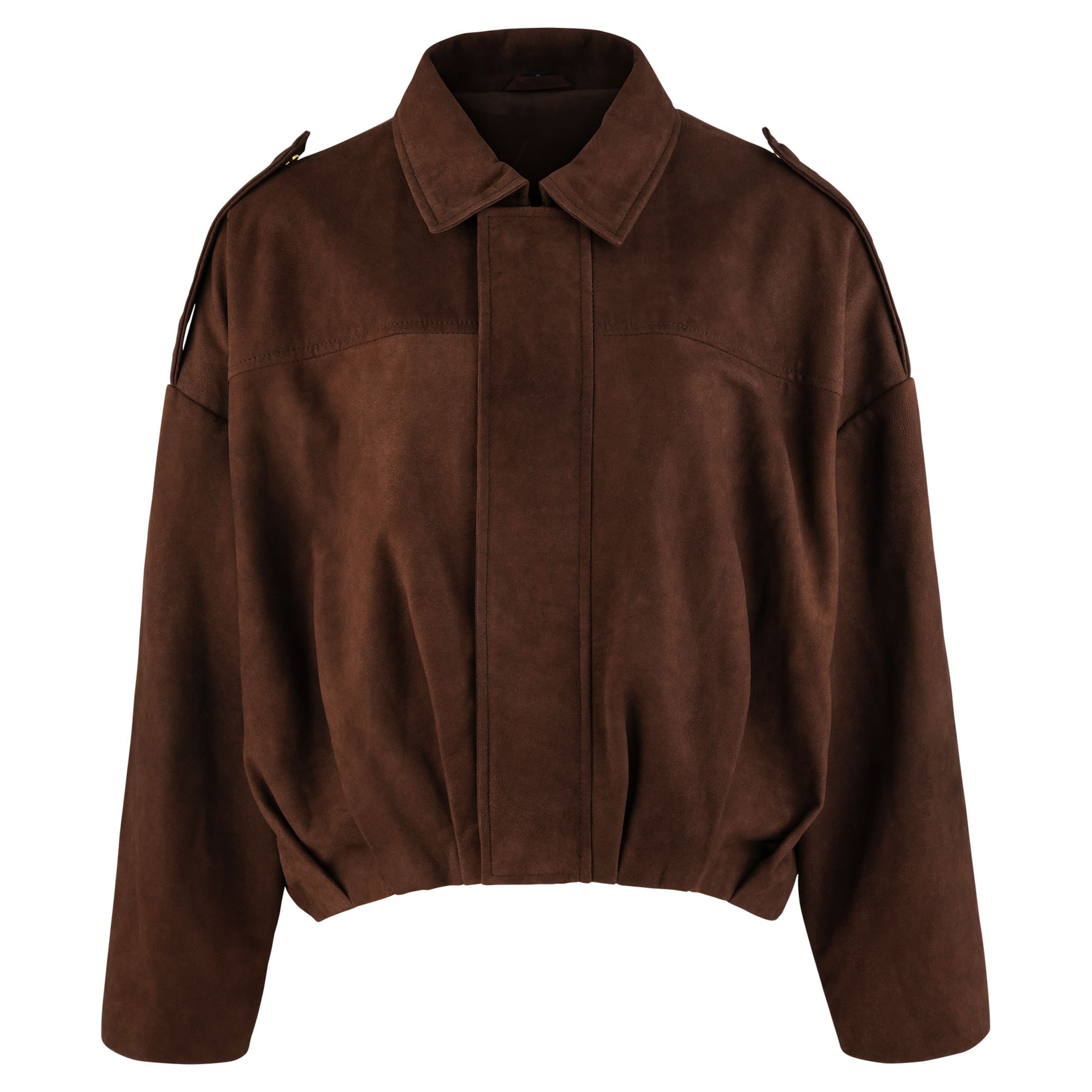 trueprodigy Between-season jacket ' Naeko ' in Brown: front