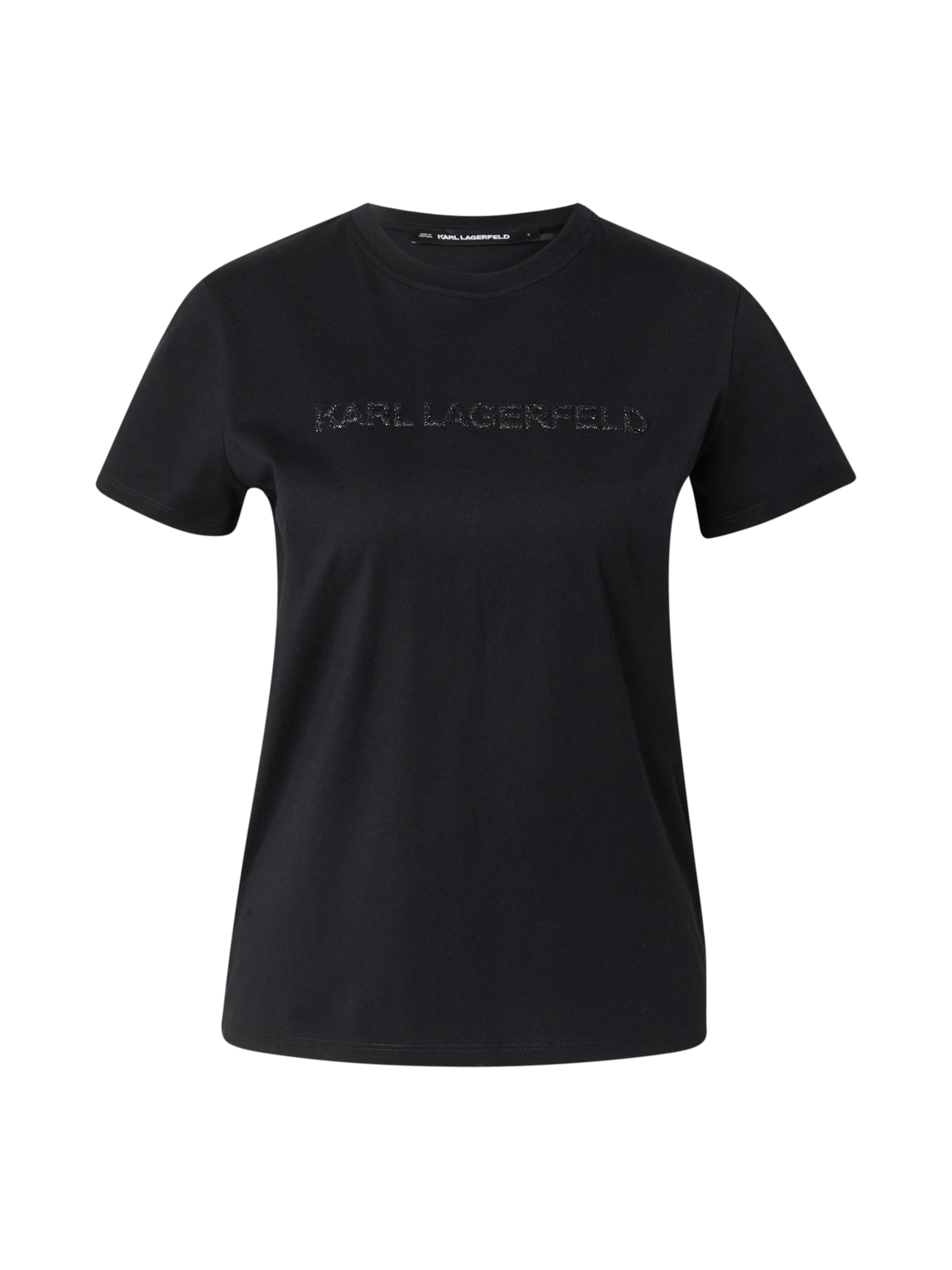 Karl Lagerfeld Póló 'COMMERCIAL' - fekete: elől