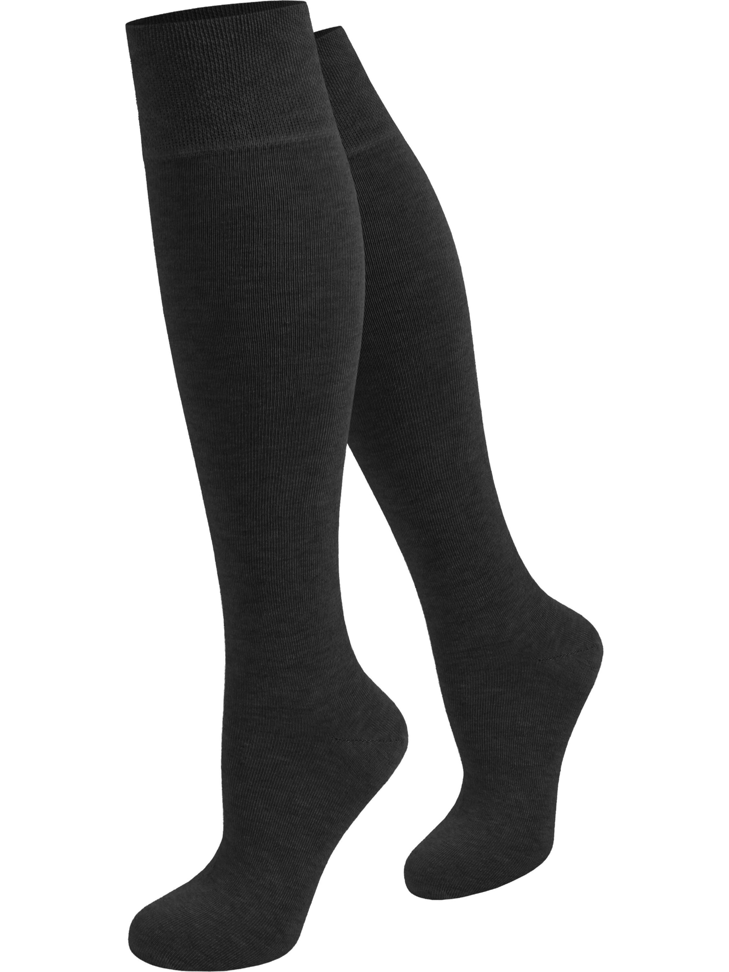 normani Kniestrümpfe in Schwarz: Vorderseite