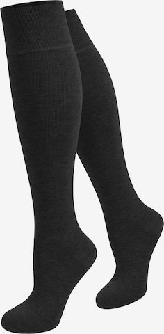 normani Knee High Socks in Black: front
