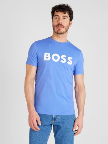 BOSS Orange T-Shirt 'Thinking 1' in Blau: predná strana