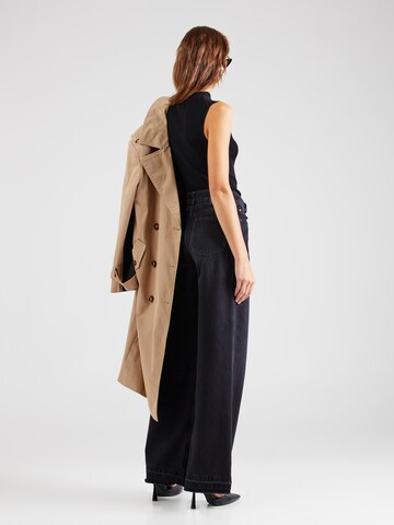 BOSS Wide Leg Jeans 'C_Marlene' in Grau