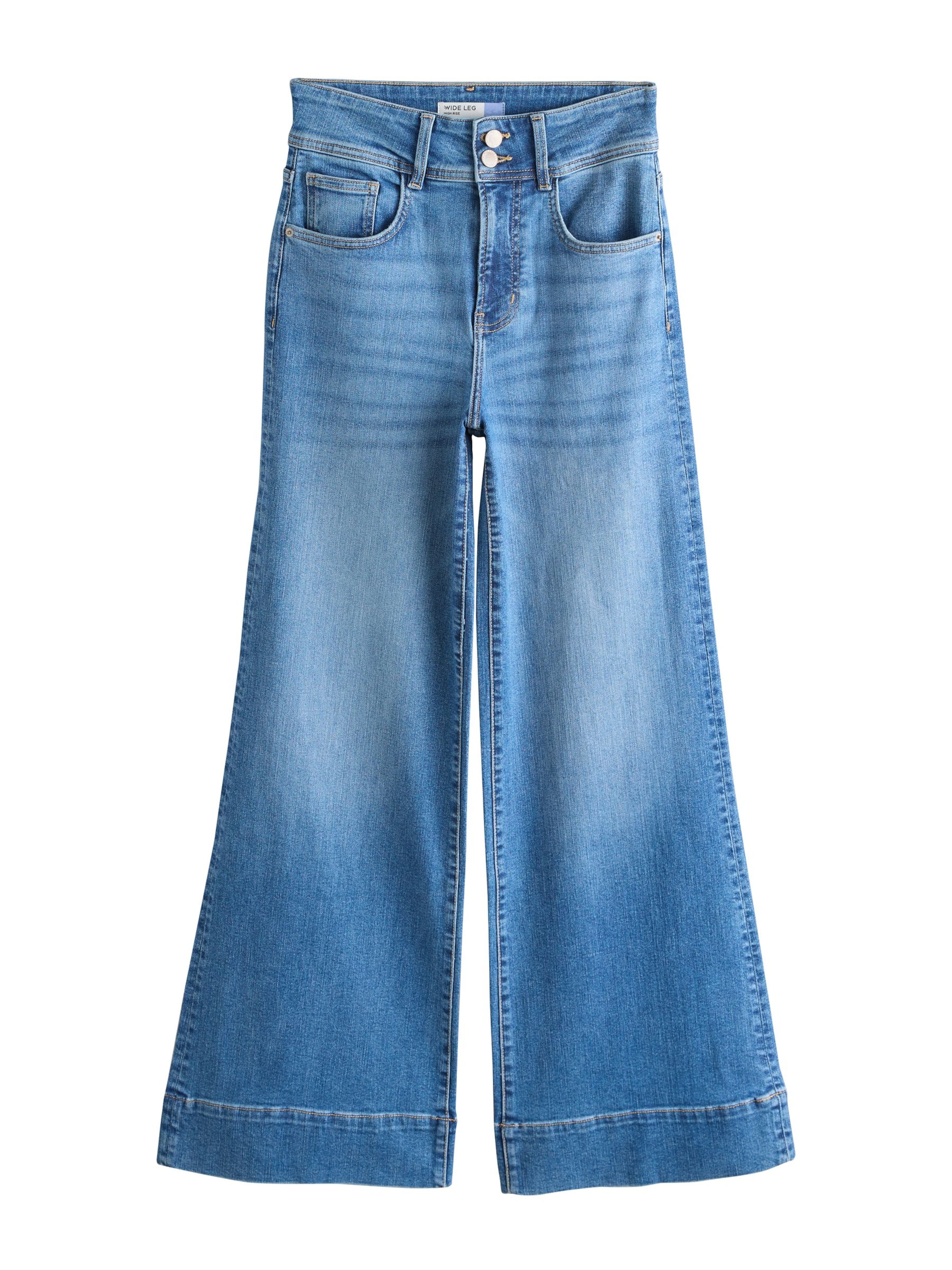 Wide Leg Jean Next en bleu : devant