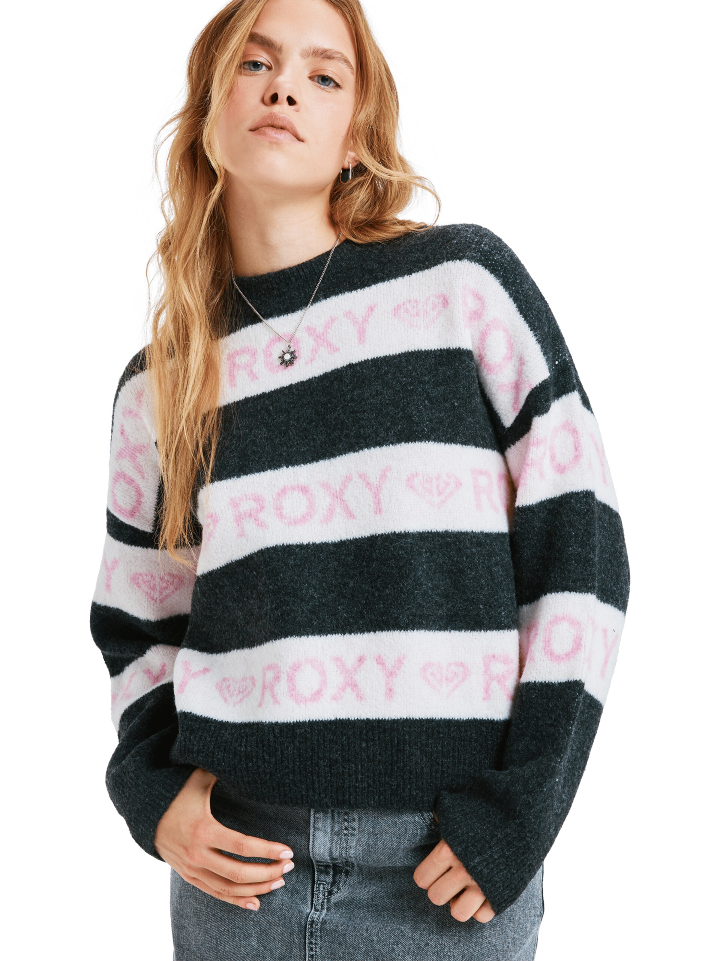 ROXY Sweater 'Sunrise Mood' in Black: front
