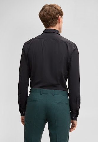 Coupe slim Chemise business ' Sit ' STRELLSON en noir