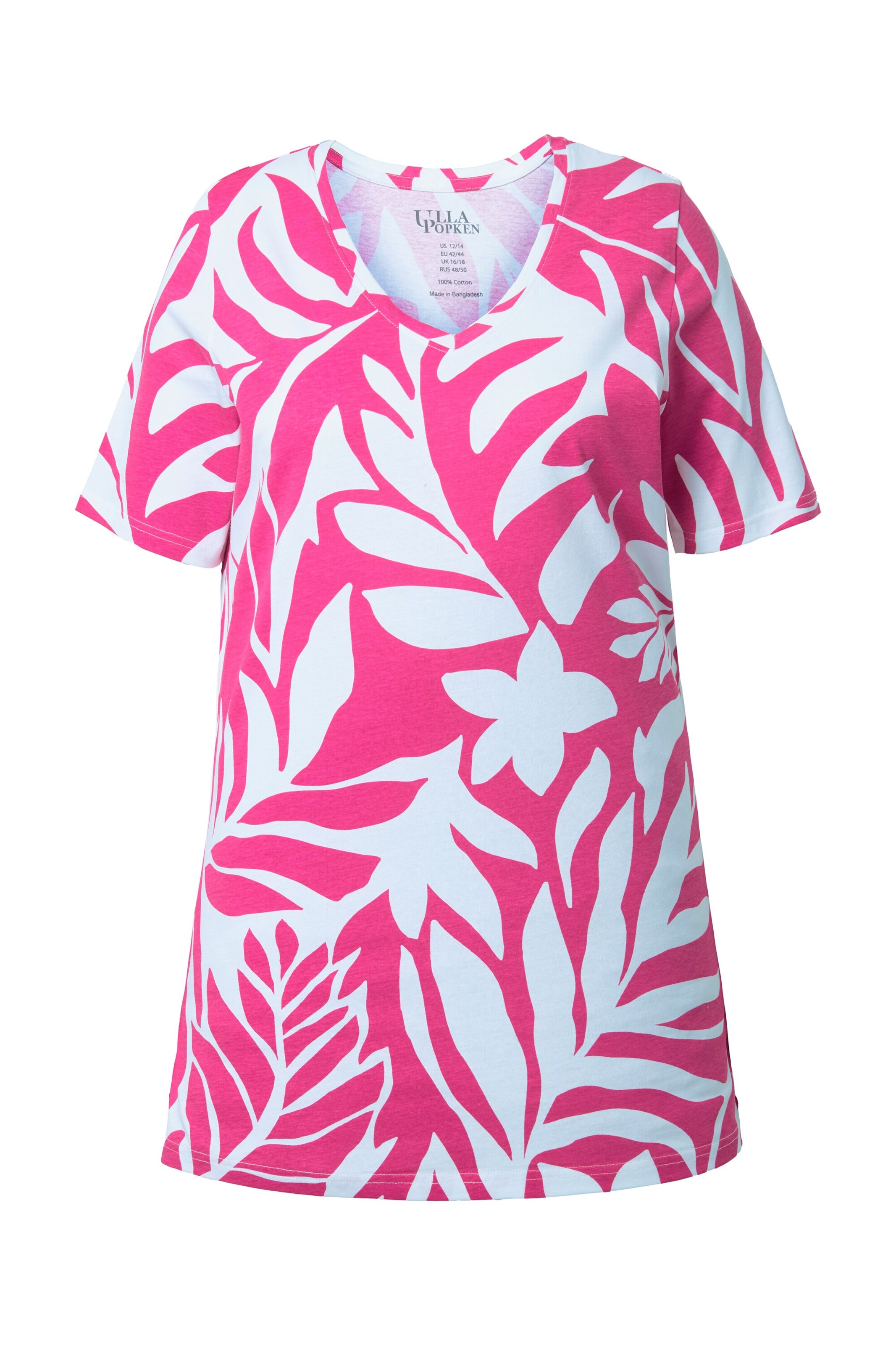 Ulla Popken Shirt in Roze: voorkant