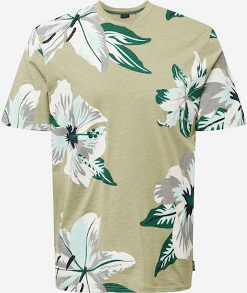 Only & Sons Shirt 'Klop' in Groen: voorkant
