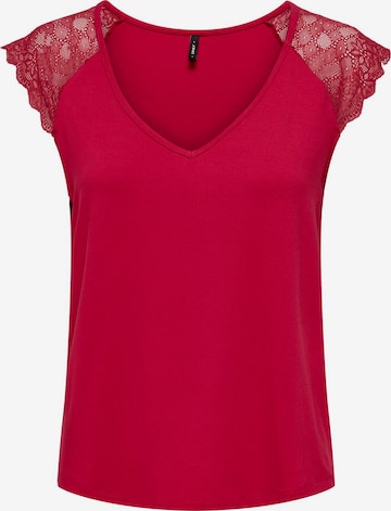 ONLY Shirt 'PETRA' in Rood: voorkant