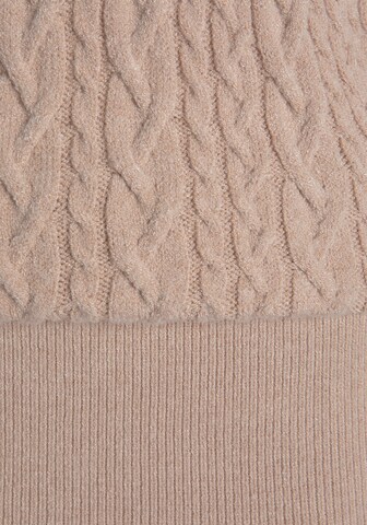 LASCANA Knitted dress in Beige