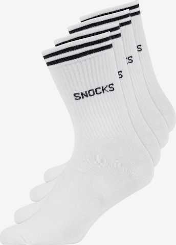 SNOCKS Socks in White: front