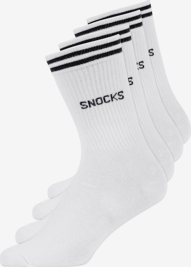 SNOCKS Athletic Socks in Black / White, Item view