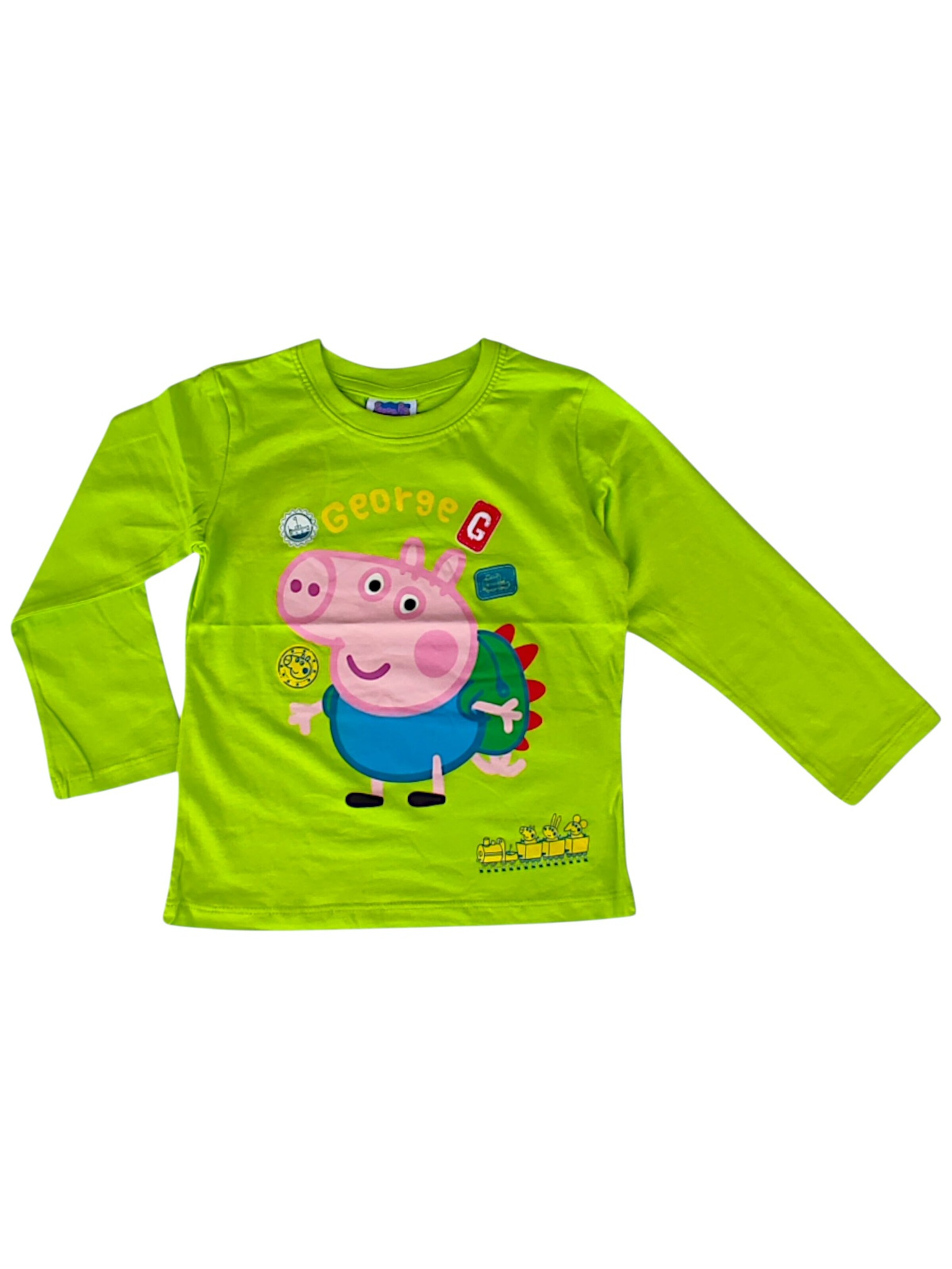 Peppa Pig Shirt 'Peppa Pig Langarmshirt George' in Green: front
