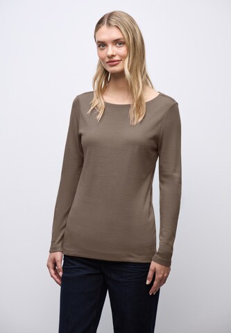STREET ONE Shirt in Brown: front