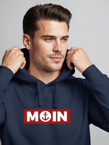 Neverless Sweatshirt 'Moin Anker' in Blue