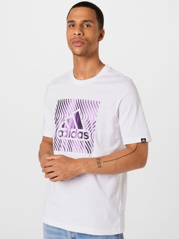 T-Shirt fonctionnel ADIDAS PERFORMANCE en blanc : devant