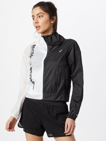 Veste de sport 'SMSB Run' ASICS en noir : devant