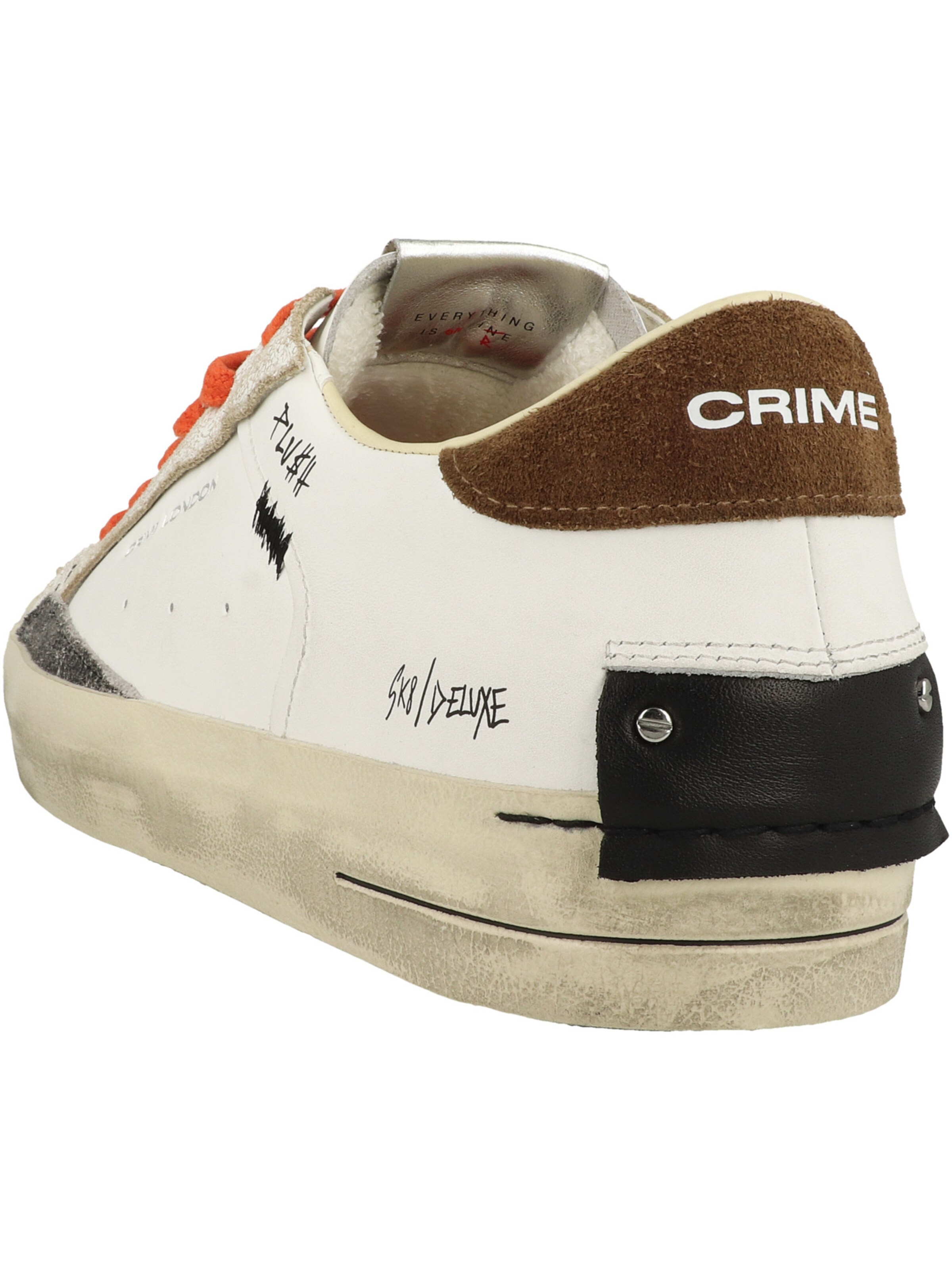 Crime London - Zapatillas deportivas bajas ' SK8 DELUXE ' en blanco
