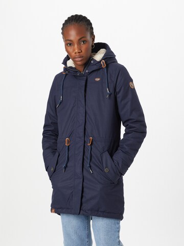 Ragwear Winter Parka 'ELBA' in Blue: front