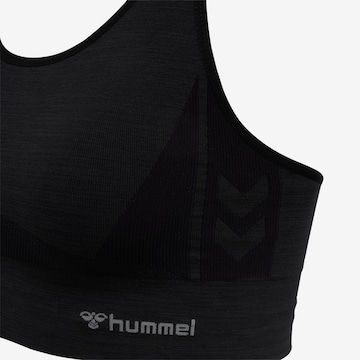 Hummel Bustier Top sportowy w kolorze czarny