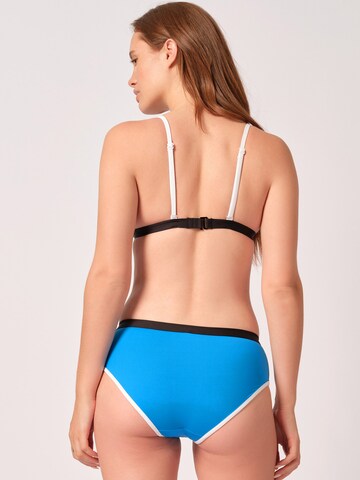 Skiny Triangel Bikinitop in Blau