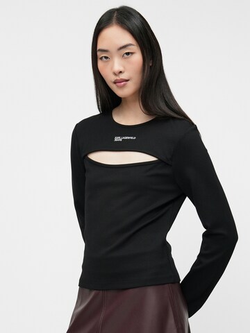KARL LAGERFELD JEANS - Camiseta en negro