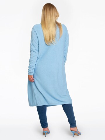 YOEK Gebreid vest in Blauw