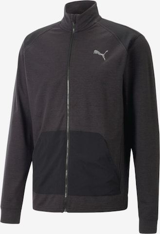 PUMA Trainingsjack in Zwart: voorkant