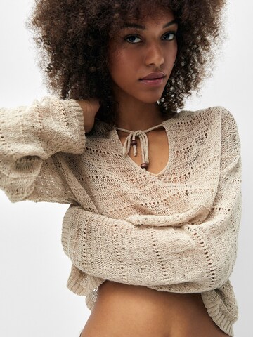 Pull&Bear Sweater in Beige