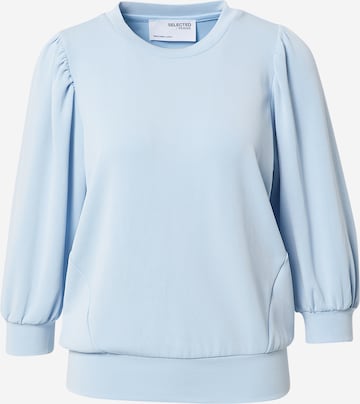 SELECTED FEMME - Sweatshirt 'Tenny' em azul: frente