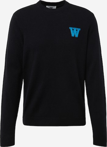 Pull-over 'Tay' WOOD WOOD en noir : devant