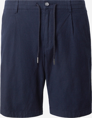 Pantalon à pince bugatti en bleu : devant