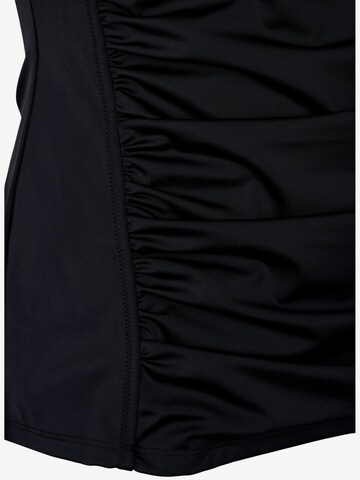 Swim by Zizzi - Soutien de tecido Top de tankini 'SBasic' em preto