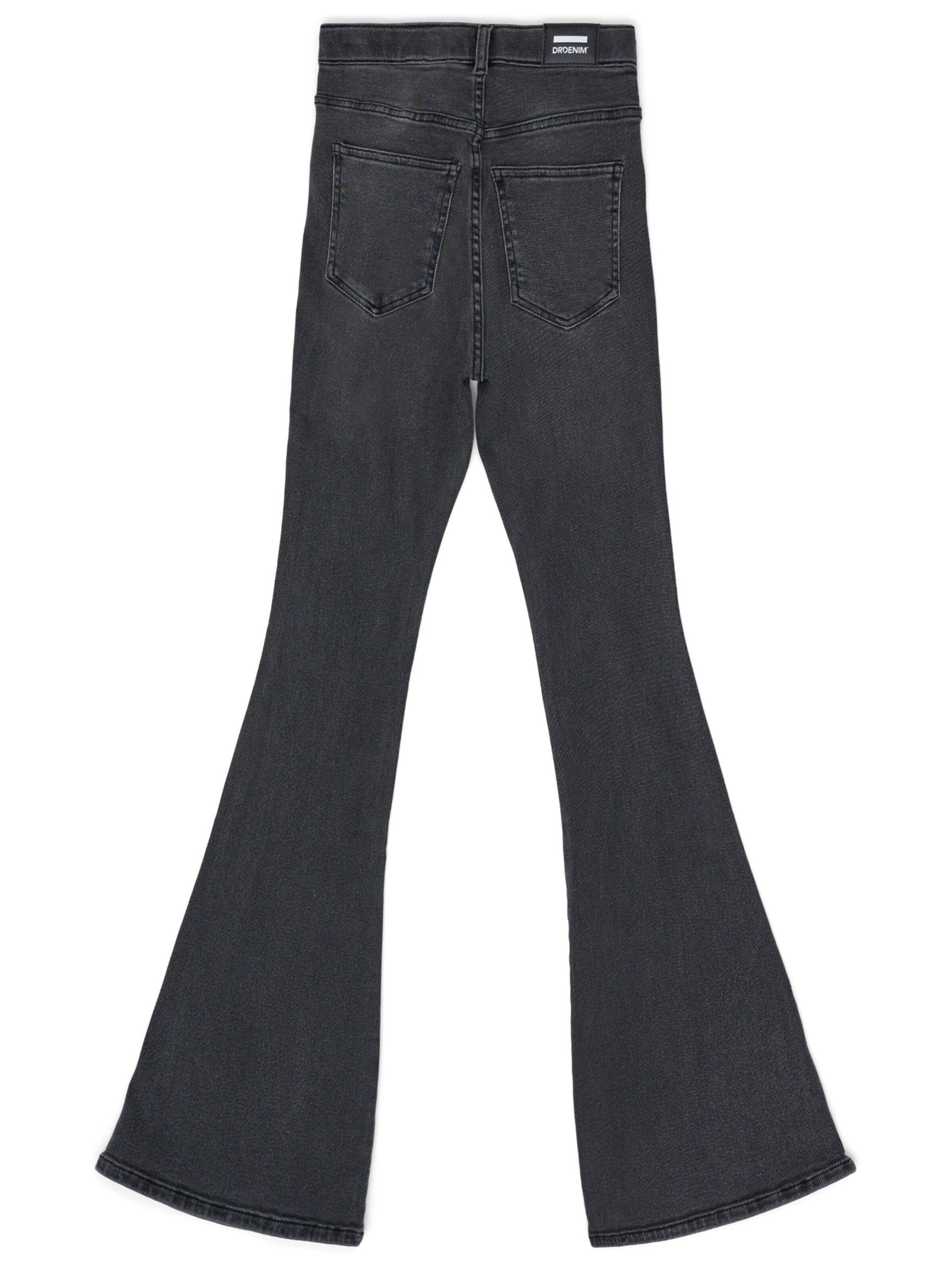 Dr. Denim Skinny Jeans 'Moxy High Flare' in Grey